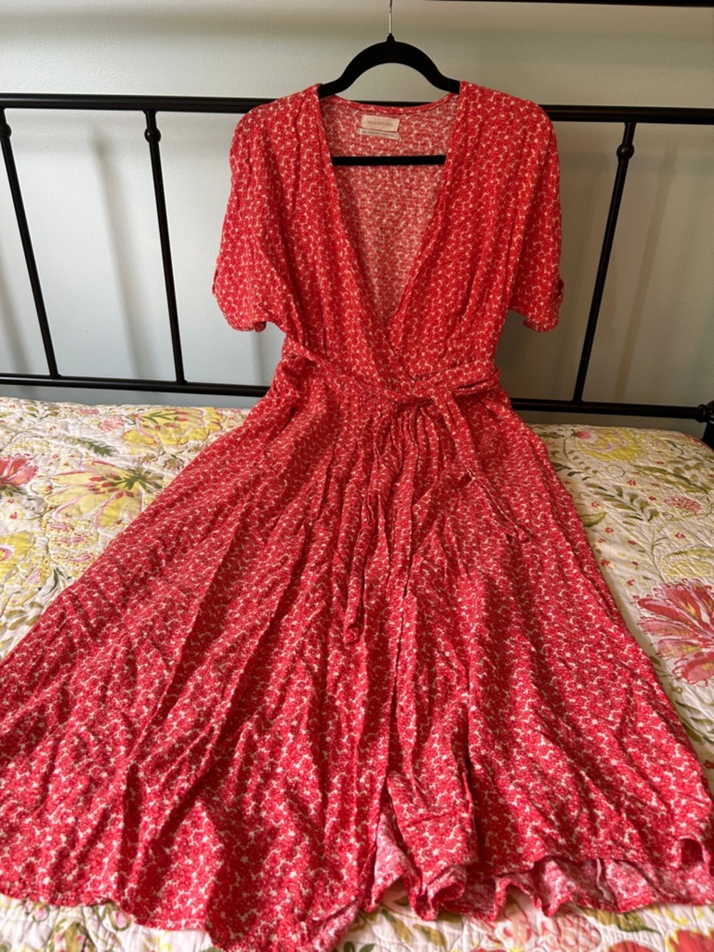 Urban Outfitters Floral Wrap Midi Dress